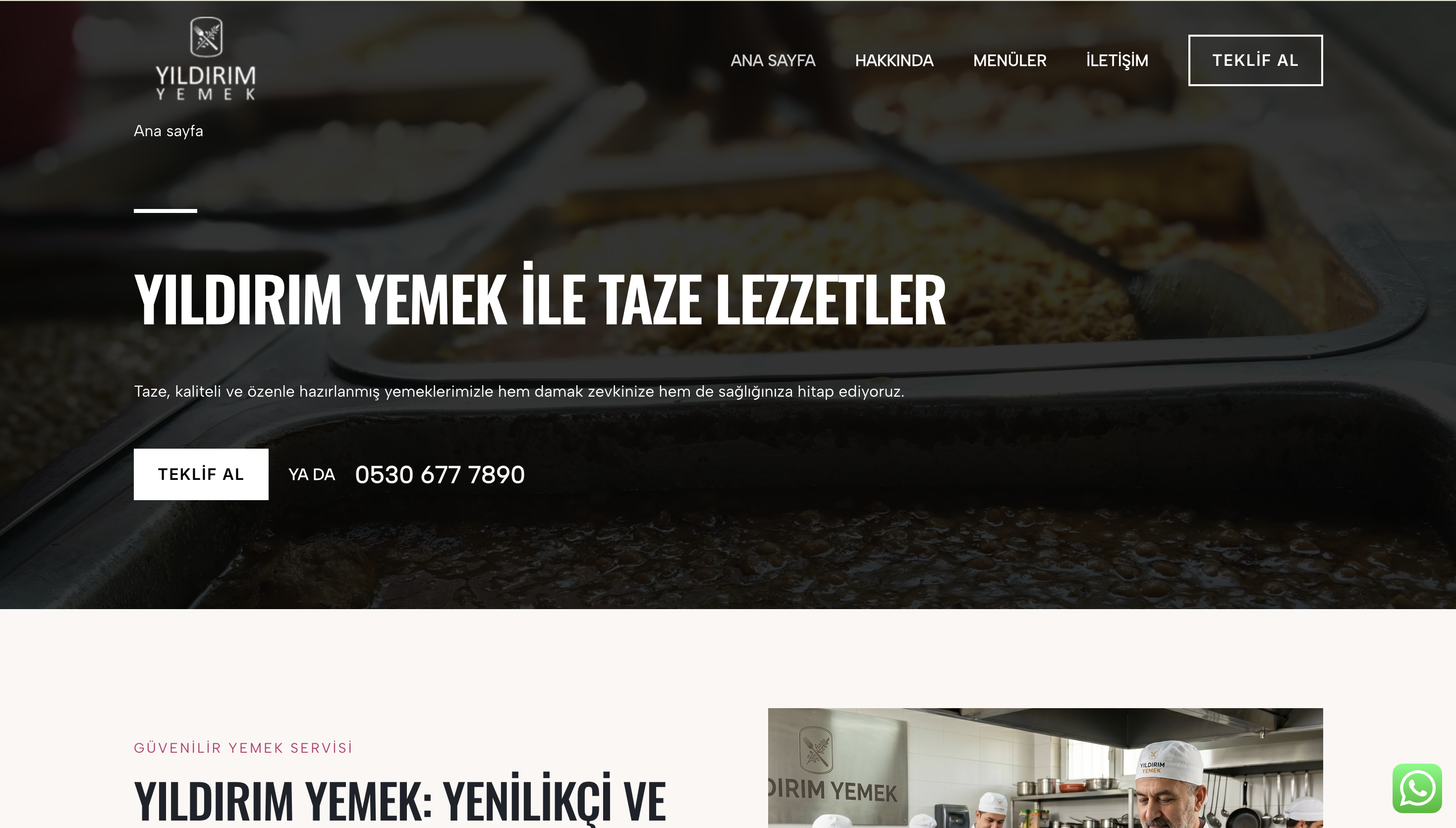 Yıldırım Yemek İnegöl Website
