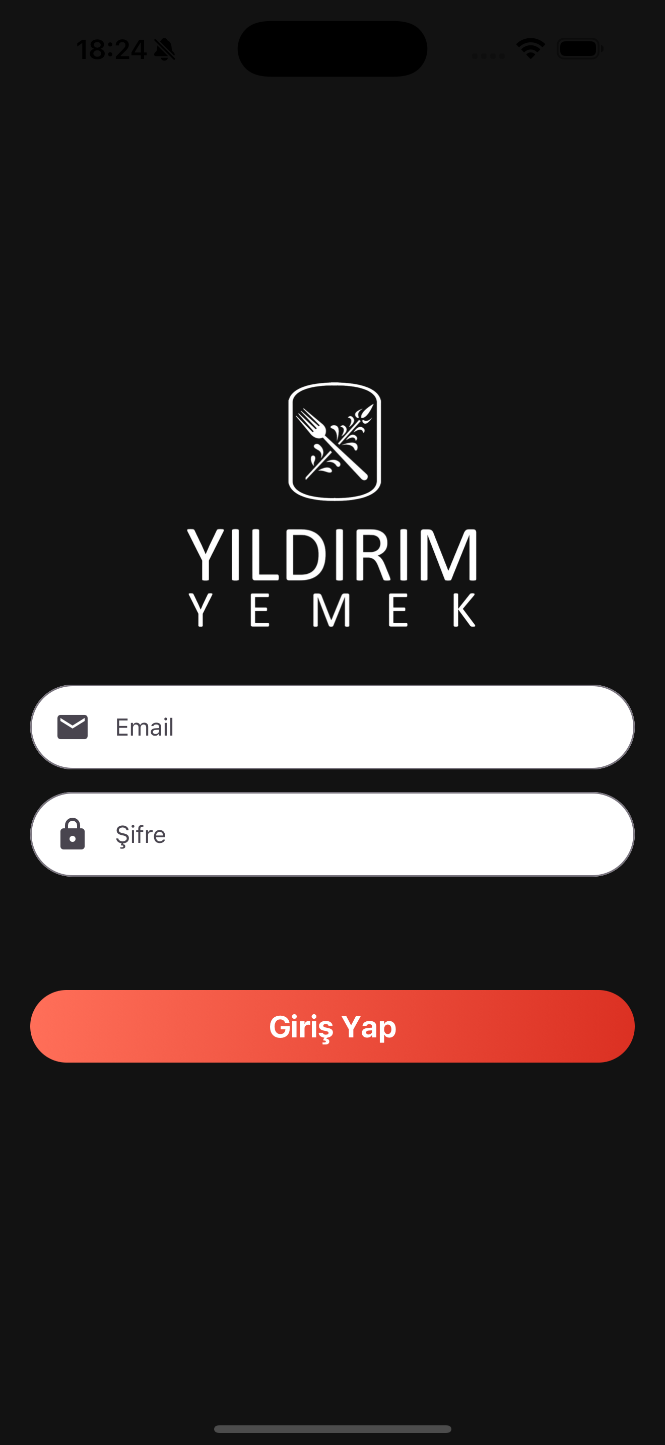 Yıldırım Yemek Mobile App - Screenshot